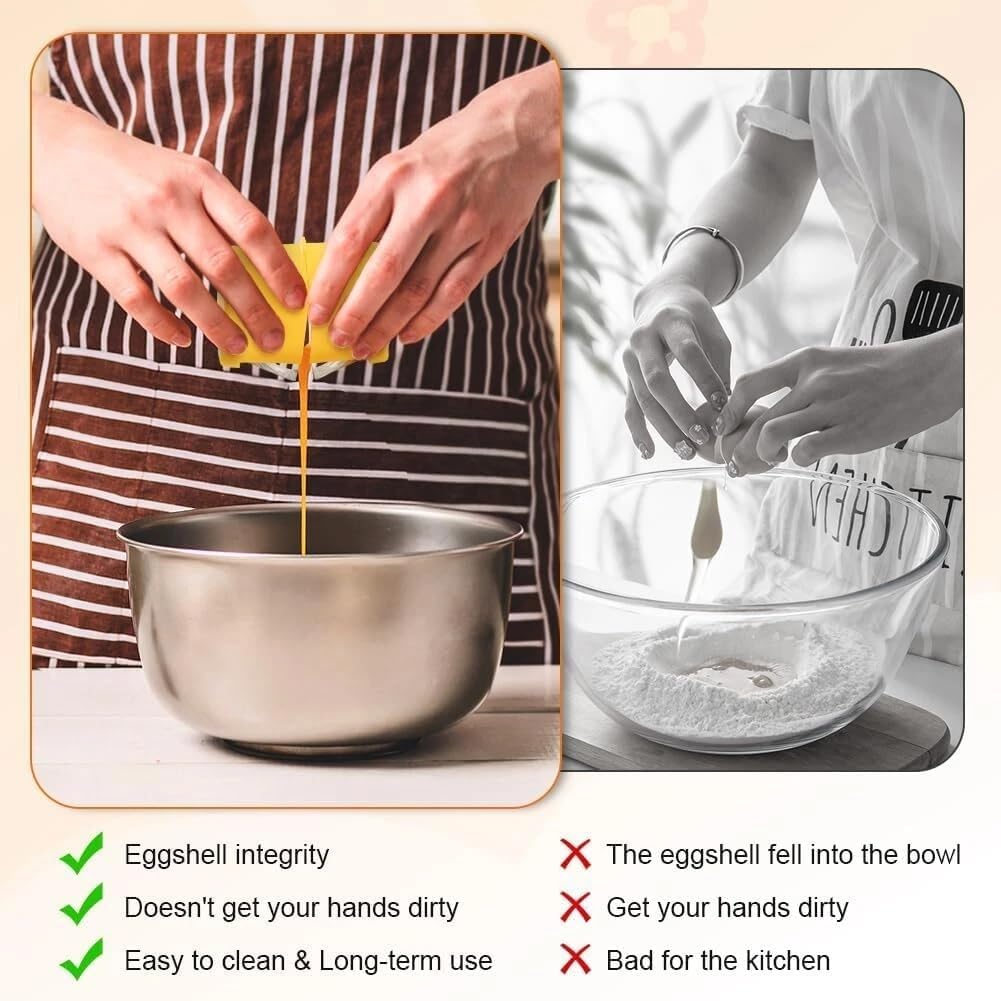 Stainless Steel Egg Opener,Egg Opener For Hard Boiled Eggs,Efficient Egg Cracking Tool，Perfect For Baking, No Shells，No Mess – Perfect Omelets, Scrambled Eggs & Baking. (pink)