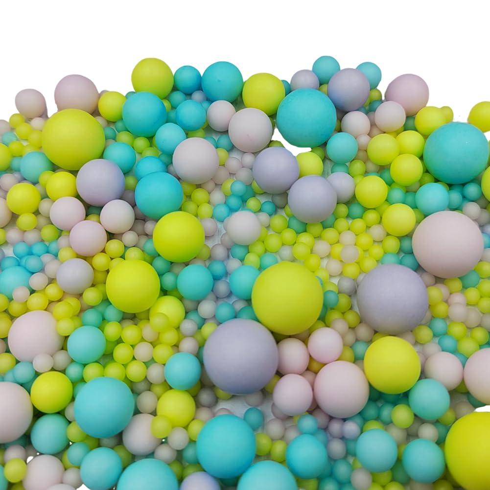 Edible Pastel Sugar Pearls Candy Sprinkles 120G/ 4.23Ounce Baking Cake Sprinkles Cupcake and Cake Topper Cookie Decorations Wedding Party Valentines Halloween Christmas Supplies