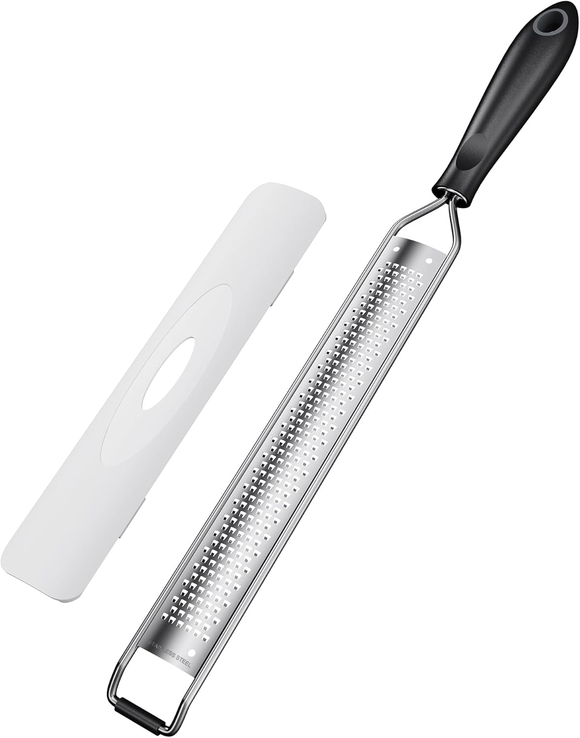 Zester Grater With Handle Cheese Grater for Lemon Zester Kitchen,Black