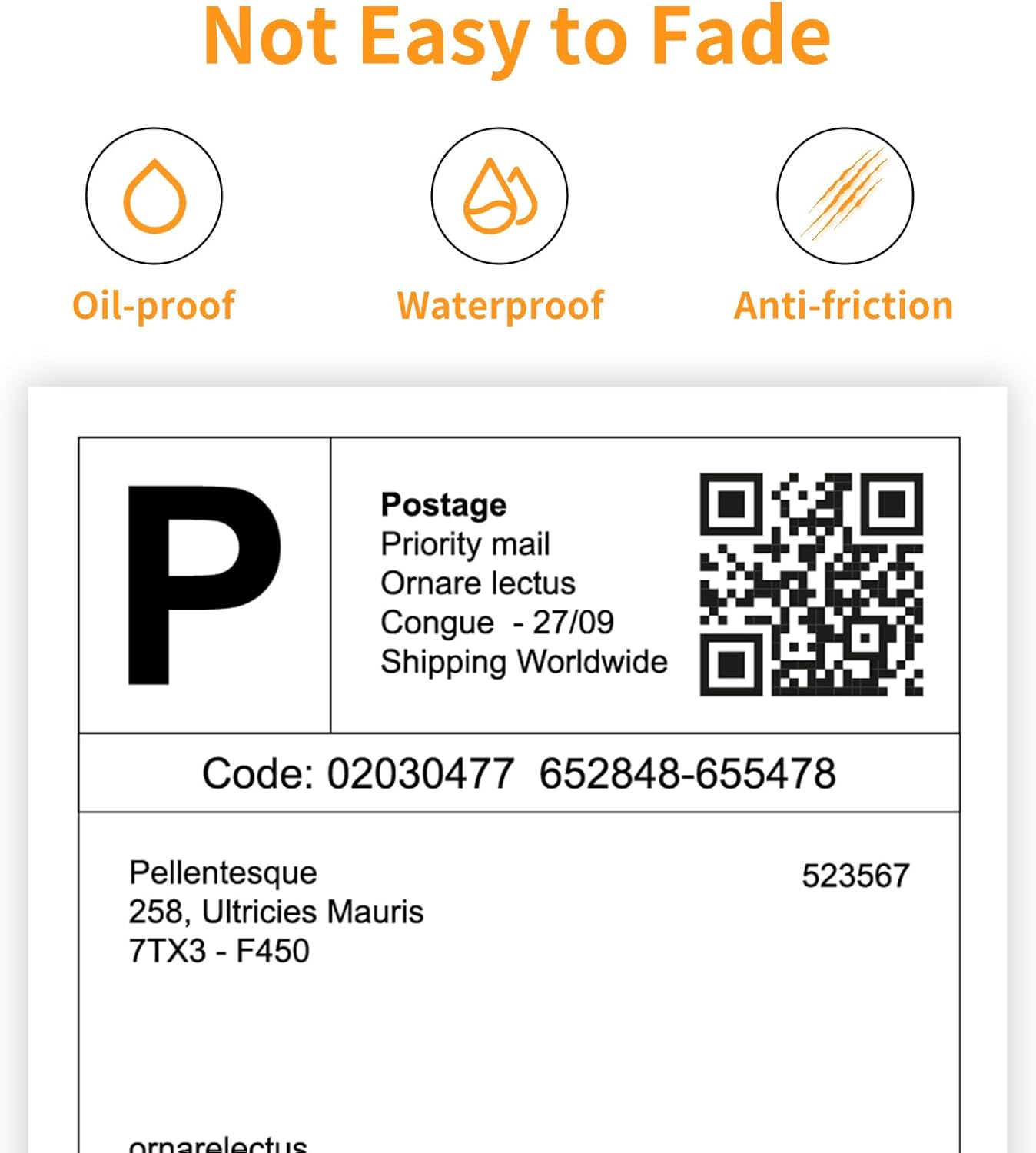 FungLam 4"x6" Thermal Shipping Labels, 8000 Fanfold Adhensive Mailing Labels for Munbyn, Rollo, Polono Direct Thermal Printers, (8 Stack)
