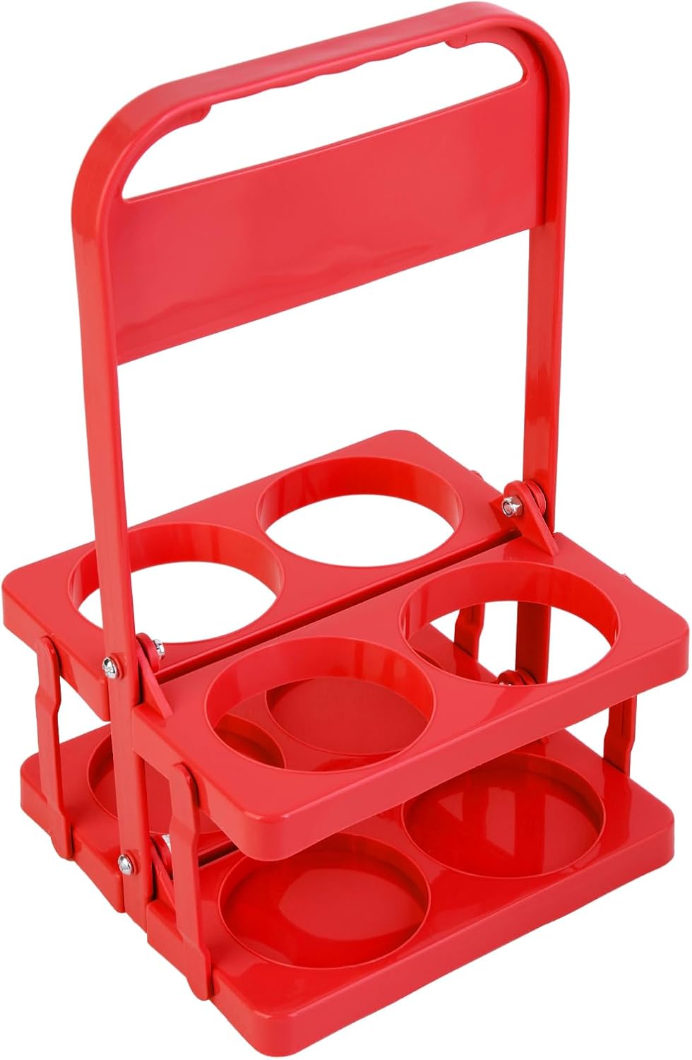 musbus Reusable Drink Carrier with Handle for Doordash, Grubhub, Portable Cup/Coffee Holder Accessories for Delivery, Foldable Drinks Caddy with Tray, Car Durable Plastic Festive Bottle, Vacation