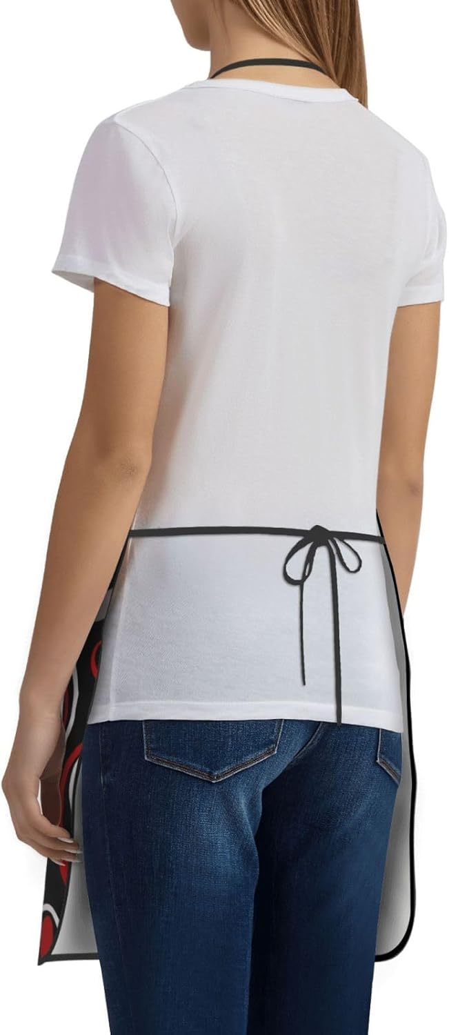 Women Men Bib Aprons Chef Cooking Aprons with Pockets for Kitchen Cooking BBQ Baking Grilling