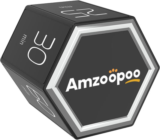 Timer,kitchen timers,magnetic digital visual pomodoro cube countdown timer,1,5,10,25,30,60 min desk productivity flip timers for classroom cooking baking fitness study,easy for seniors & kids