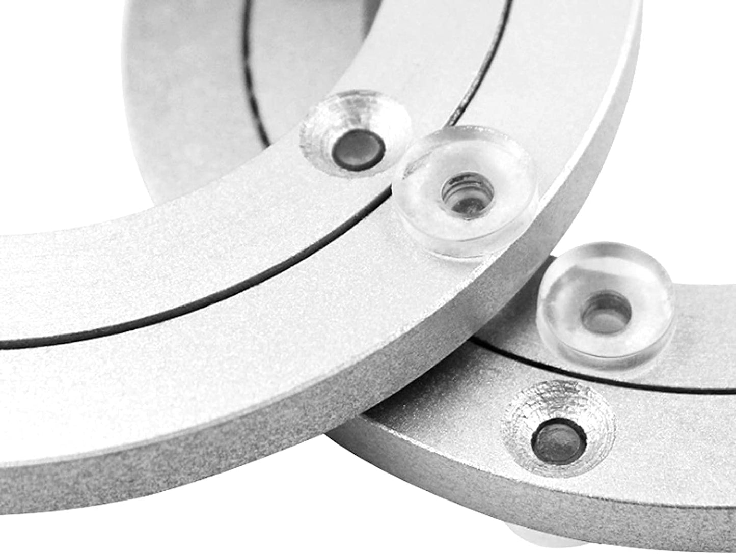 Aluminium Alloy Turntable Bearing, Heavy Duty Swivel Turntable Lazy Susan Rotating Bearing Turntable Round Dining Table Smooth Swivel Plate Hardware (300mm - 12inch)
