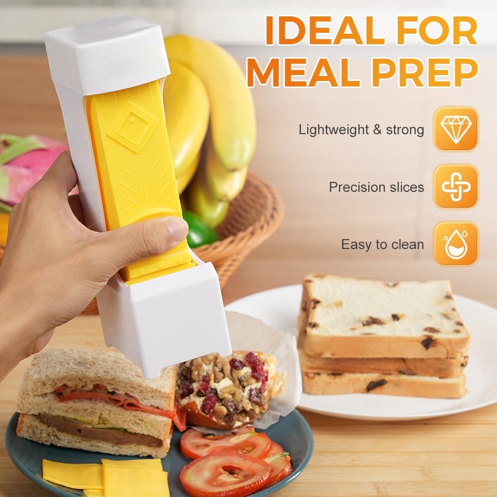 Butter Cutter, One-Click Butter Cutter,2025 NEW Single-Stick Butter Cutter, Butter Dispenser with Stainless Steel Blade and Storage Case for Quickly Making Bread, Cakes, Breakfast (1PCS)