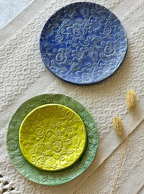 LOTUS embossing rolling pin with Lotus flower Pattern. Dough roller for embossed cookies and Pottery by Algis Crafts