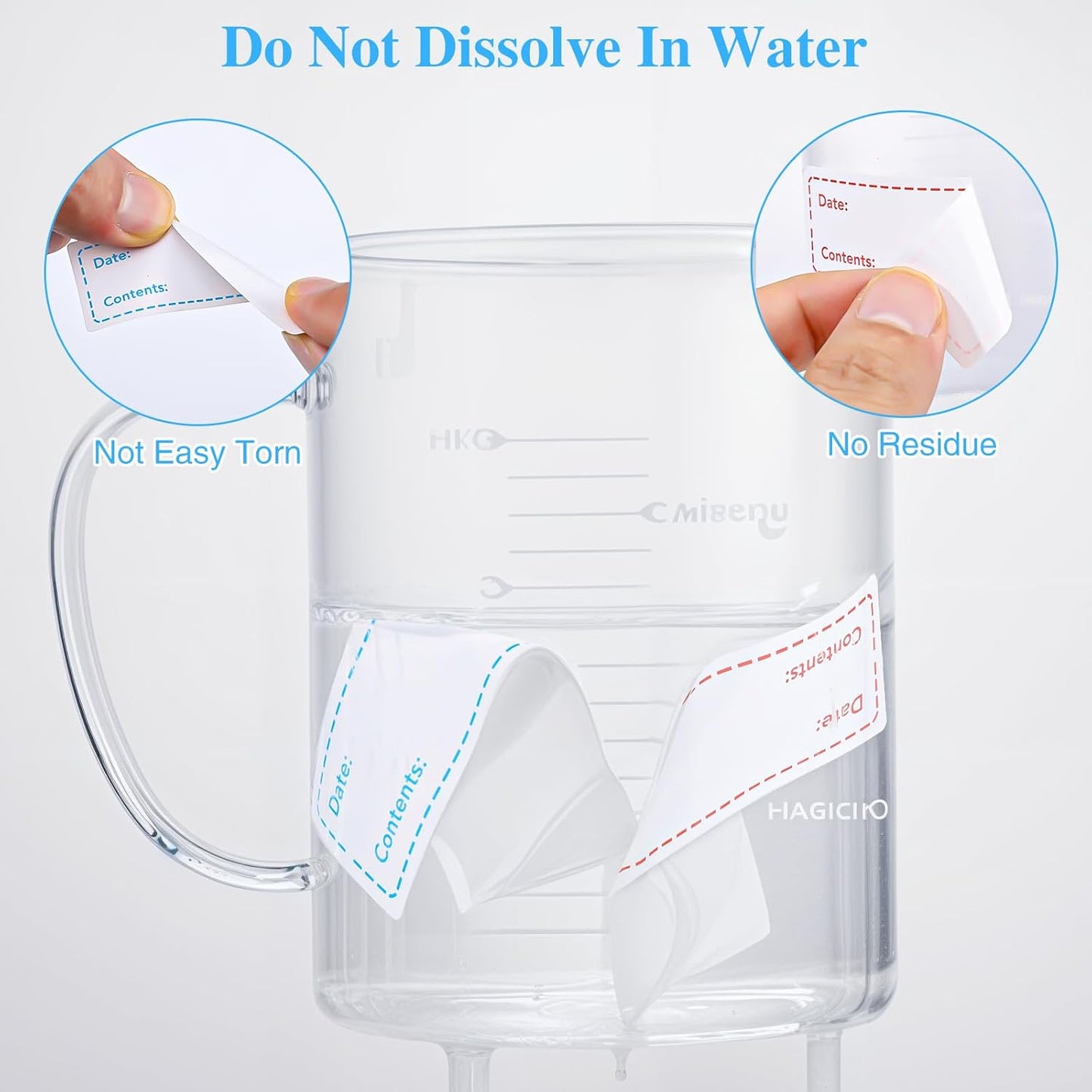 2000Pcs Removable Freezer Labels,1 x 3 Inch Food Labels for Food Containers Food Date Stickers Refrigerator Food Storage Labels Easy Clean No Residue