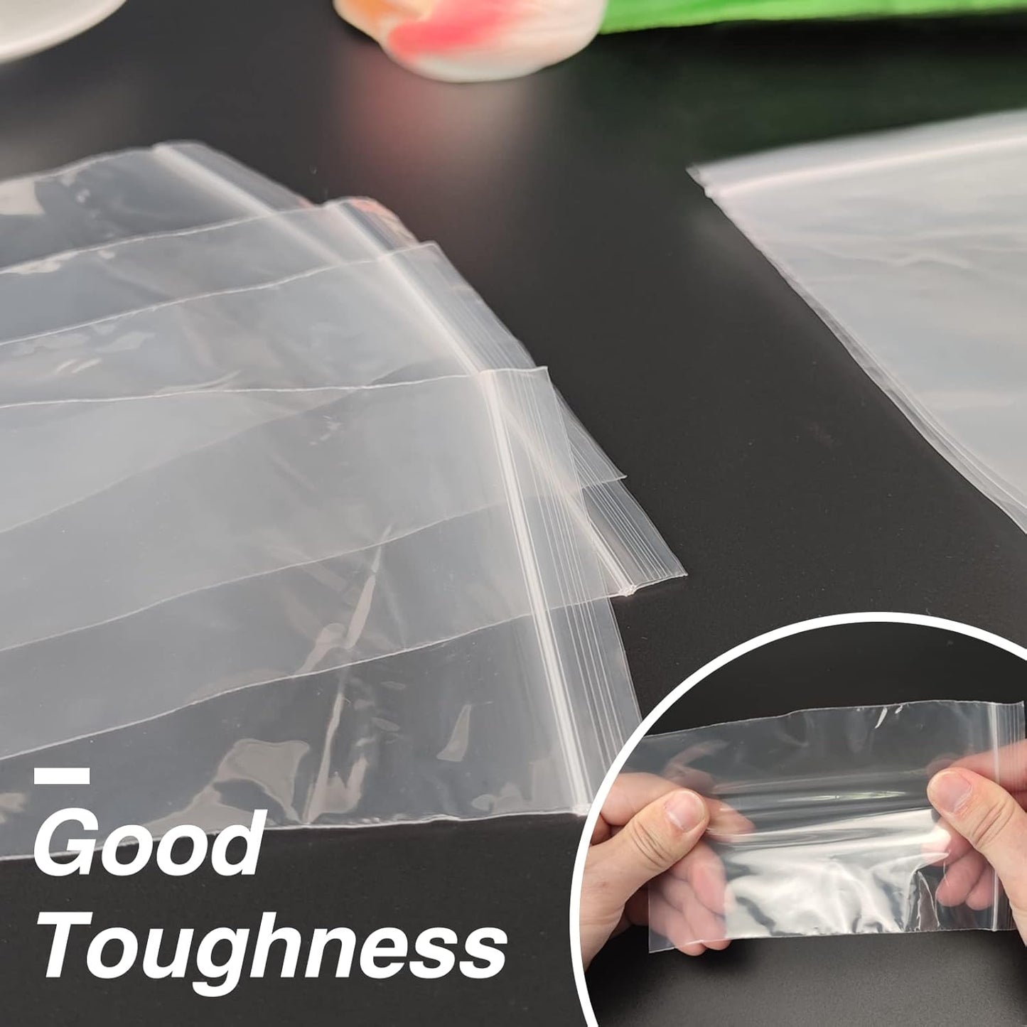160Pcs 5x7 Inch Clear Zip Bags, Small Plastic Baggies for Jewelry, Food, Crafts, Packaging, DIY, Storage