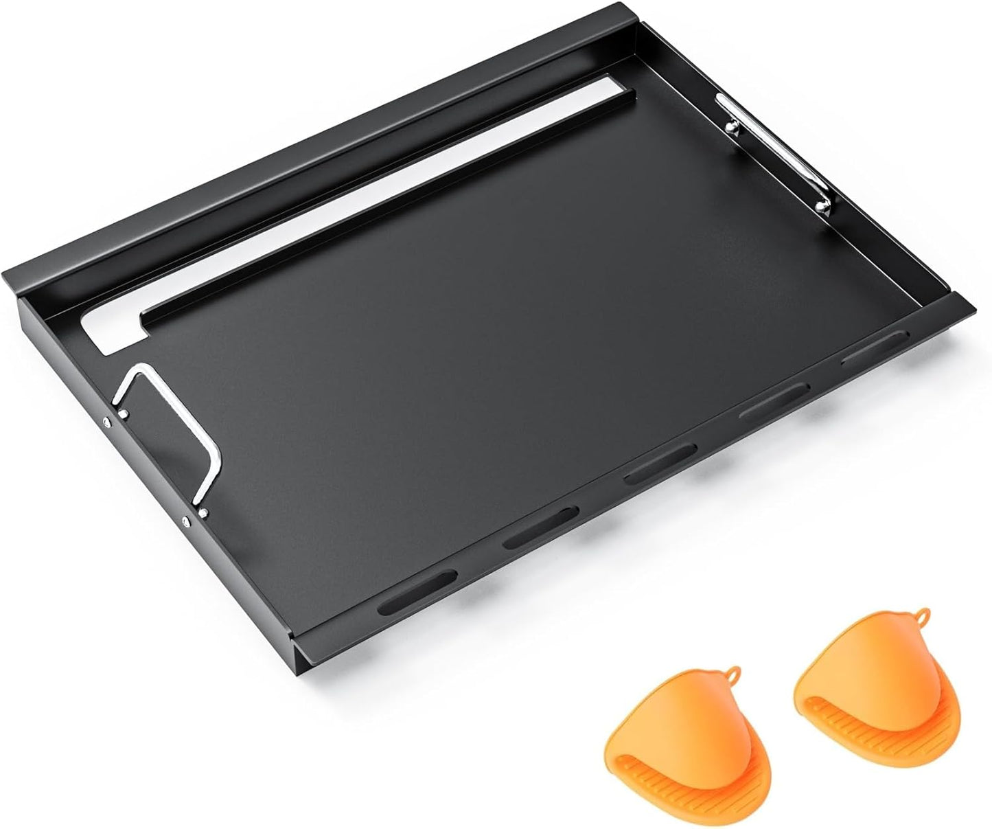 6788 Full Size Griddle Insert Replacement Part for Weber Genesis II E320 E310 EP310 EP330 E325 Gas Grill, Flat Top Grill Griddle with Handles for Genesis II 300 Series GS4, Replace for 66095 66802