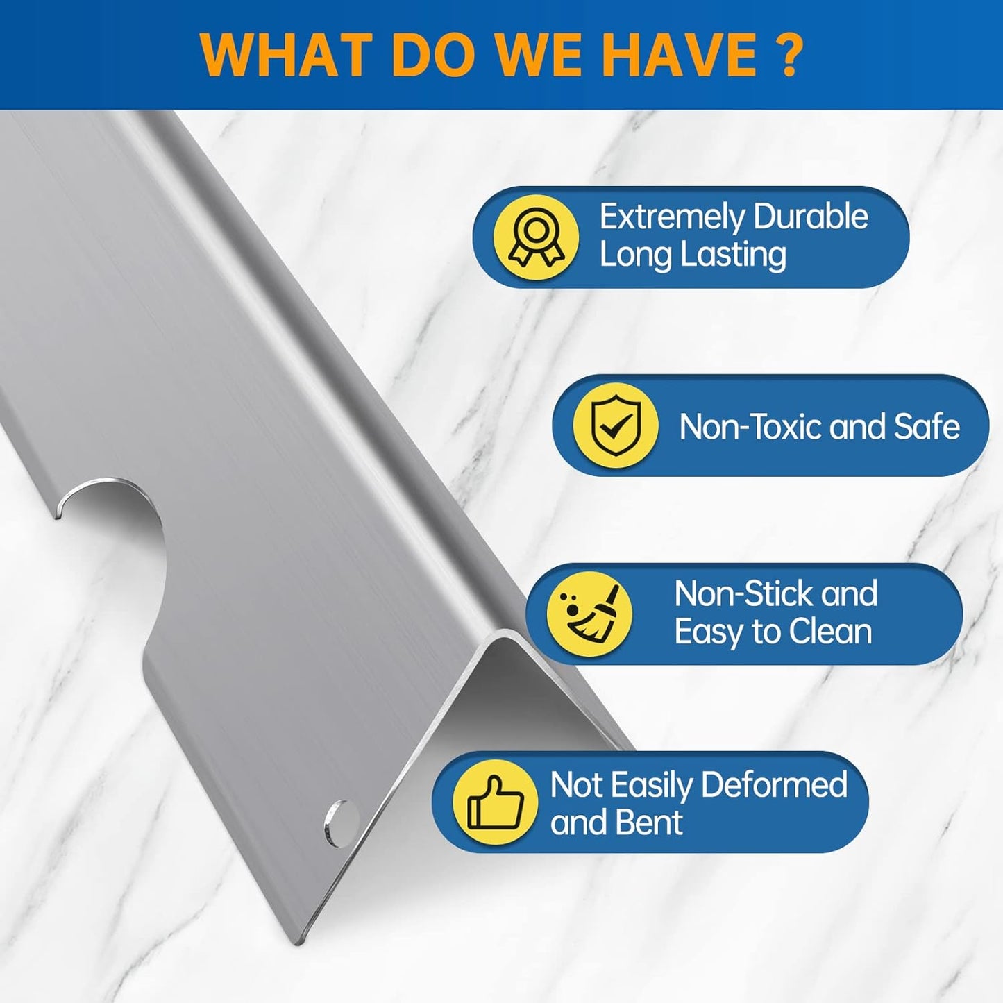 Stainless Steel Grill Flavorizer Bar BBQ Gas Grill Replacement Parts for Weber Genesis II 300 Series Genesis II E-310 E-315 E-330 E-335 S-310 S-335 Gas Grill