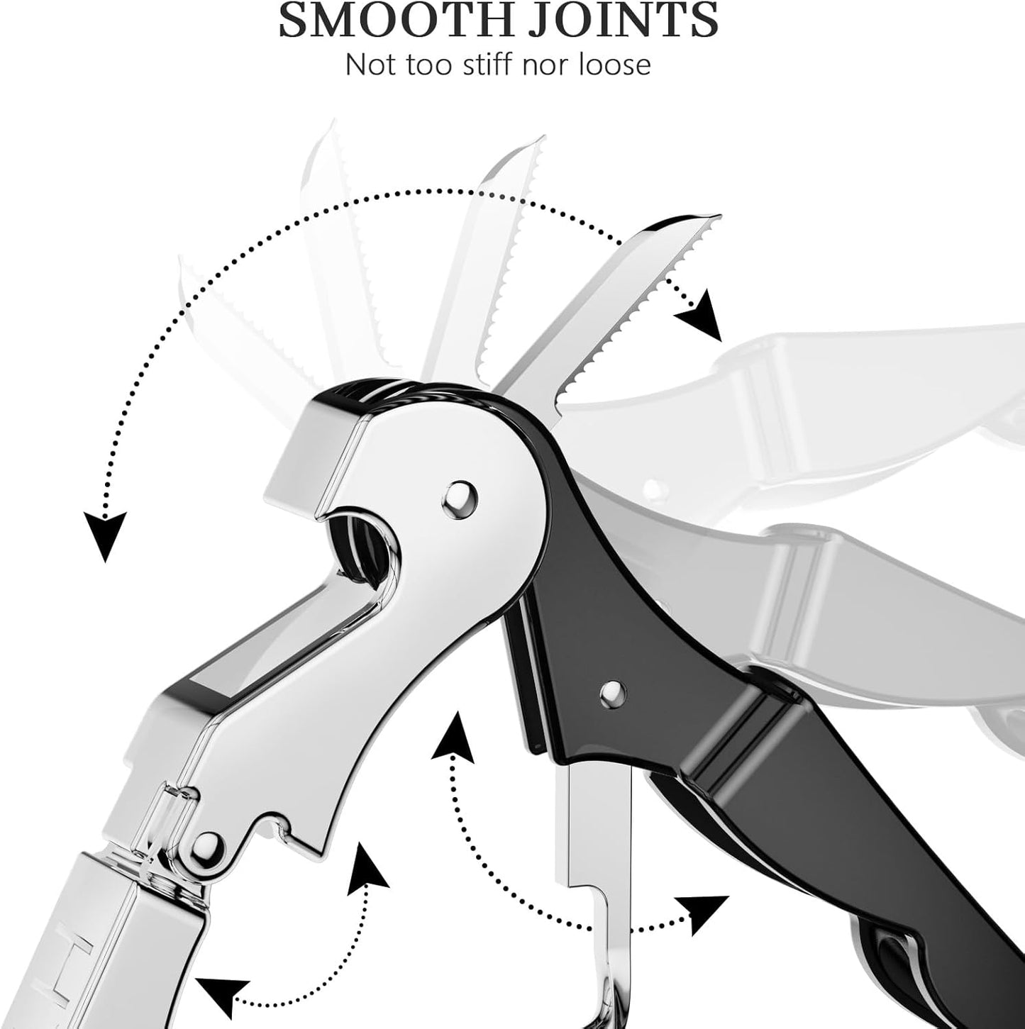 HYZ Wine Opener Bulk 20Pack for Bartender, Professional Waiter Corkscrew Wine Key for Servers,Wine Bottle Opener Double Hinged, Wine Accessories Set for Party Favor, Black