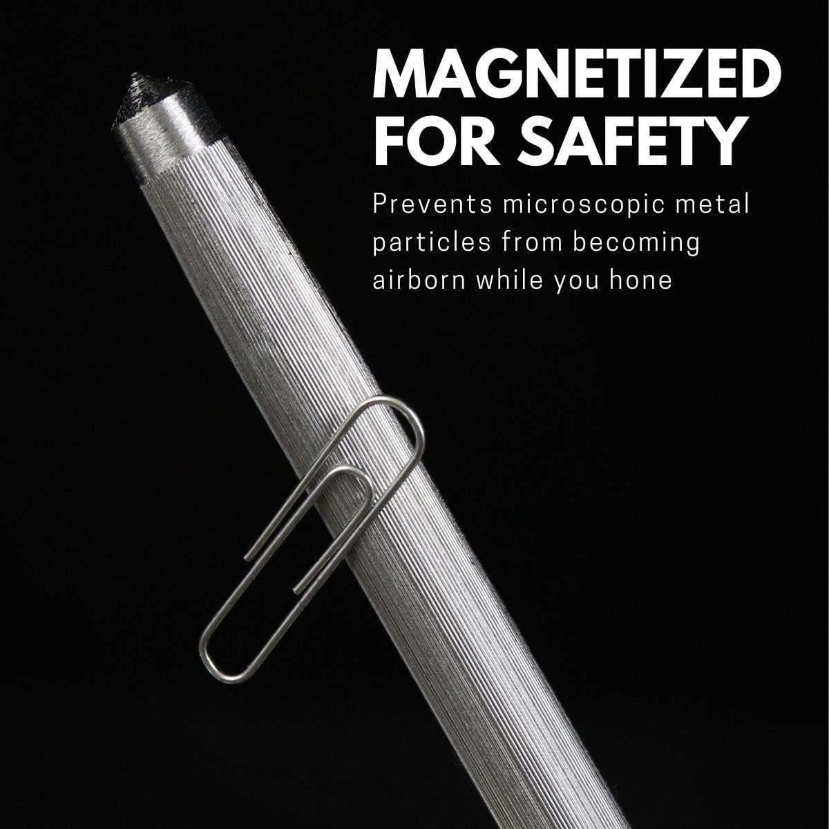 Professional Honing Steel 10”, Magnetized for Safety, No Rust, No Cheap Plastic! Noble’s Knife Sharpener Has an Oval Handle for a Firm Grip and is Built For Daily Use, Perfect for Chefs!