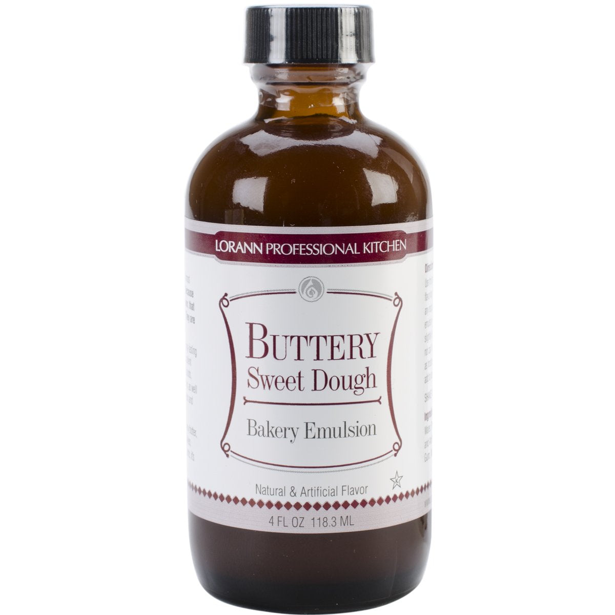 LorAnn Buttery Sweet Dough Bakery Emulsion, 4 ounce bottle (Pack of 5)