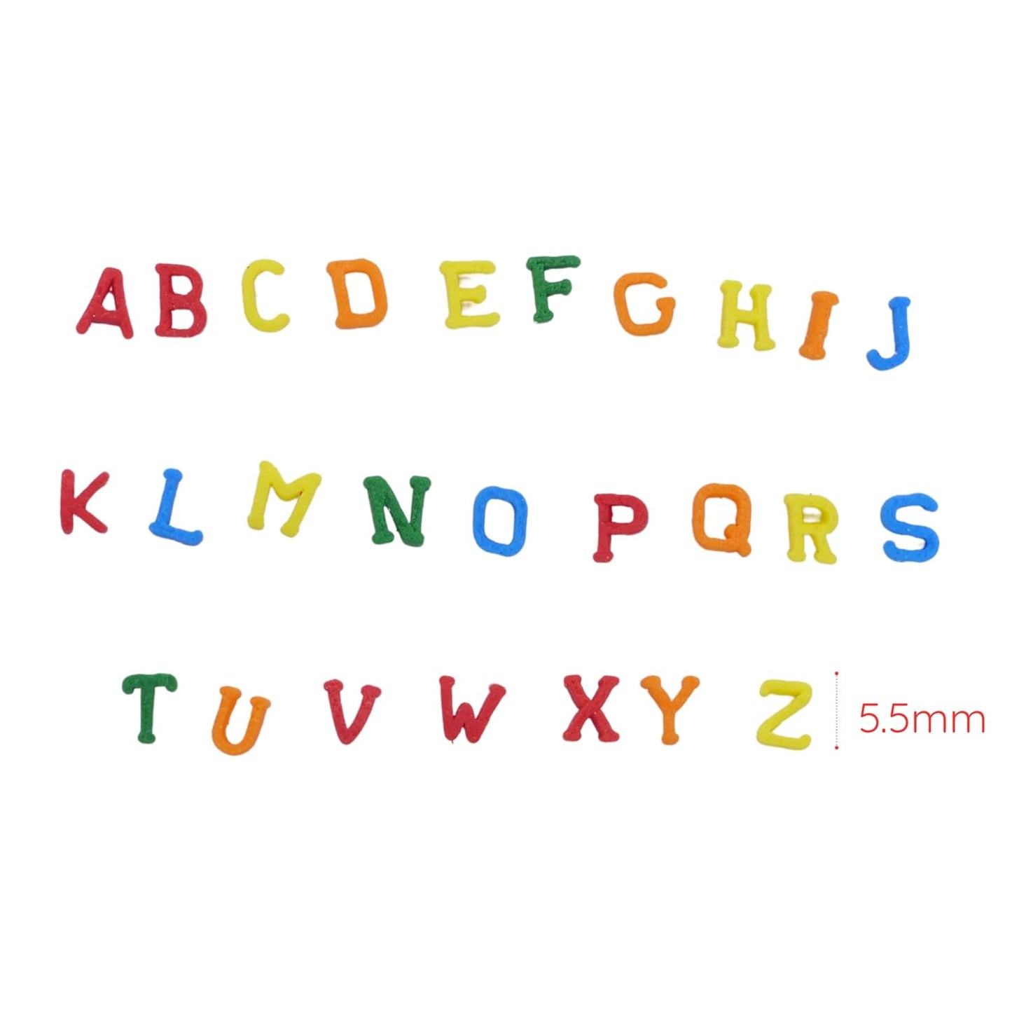 Bakerpan Quins Alphabet Sprinkles for Cake Decorating - 6.1 Ounces - ABC Edible Confetti Sprinkles for Cupcakes, Ice Cream, Cookies, Cakes