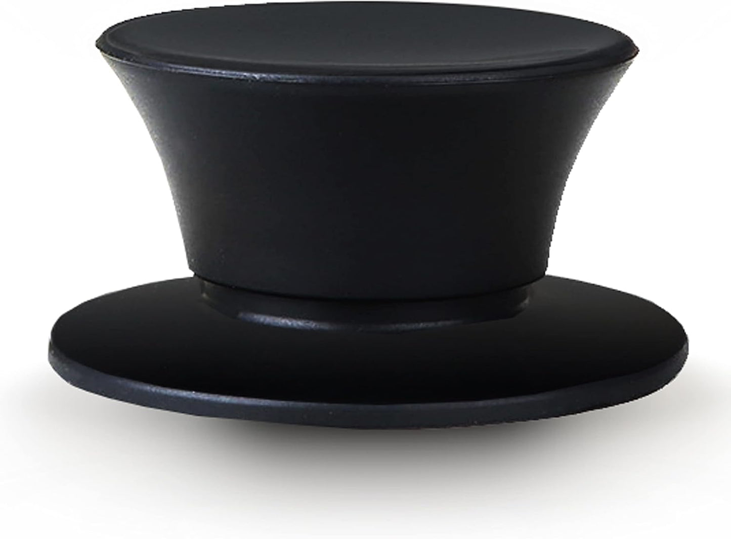 Anaeat Universal Pot Lid Replacement Knob - Heat Resistant Silicone Pan Lid Holding Handles, Soft Non-Slip Knobs for Kitchen Cookware Lid & Cover (Black)