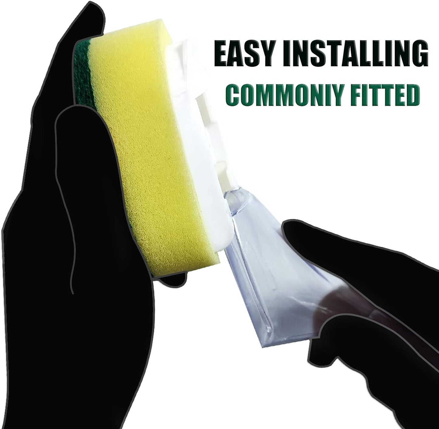 Dish Wand with 7Pack Replacement Dish Wand Sponges,Not Easy Leak Dishwand and Long Lasting Replacement Sponge Heads,Dish Brush Pads Kitchen Cleaning Sets