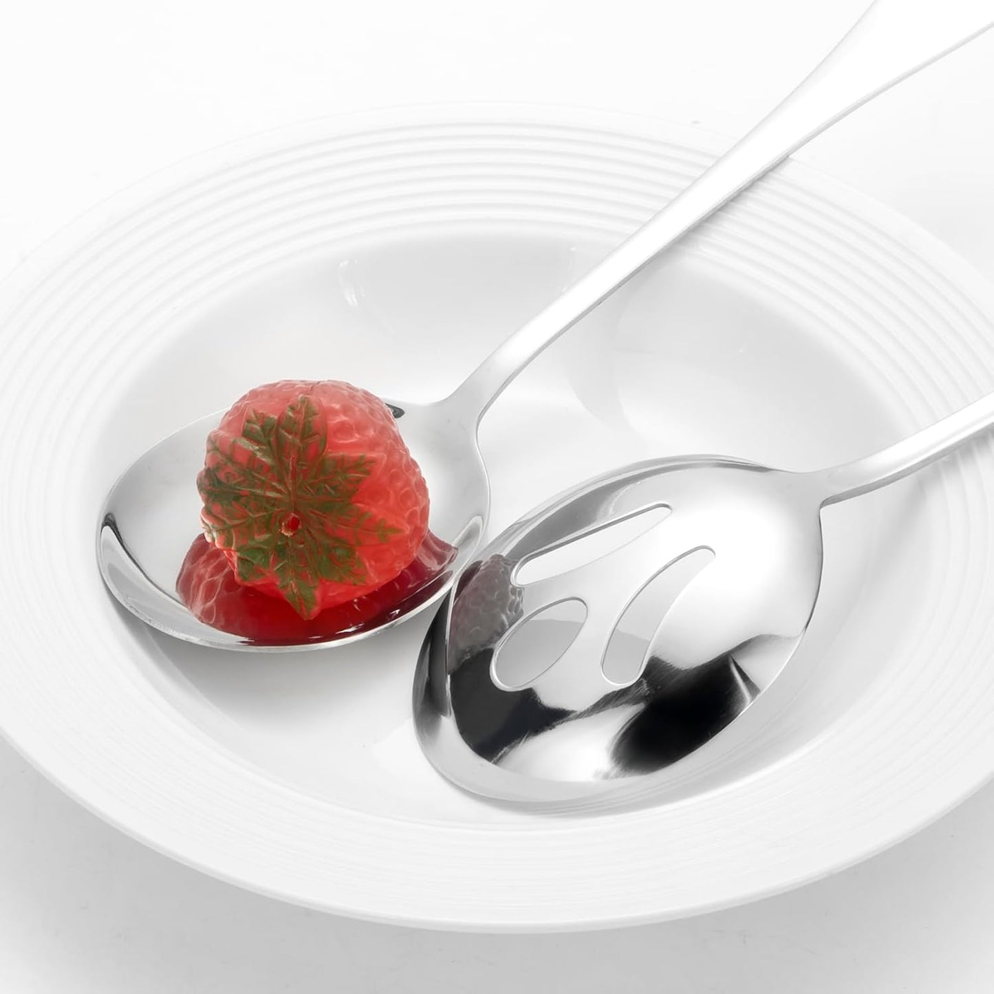 Large Serving Utensils,12 Pcs Stainless Steel Serving Set with Serving Spoons,Serving Fork,Serving Tongs,Polished Serving Utensil Set for Buffet Parties Home,Dishwasher Safe