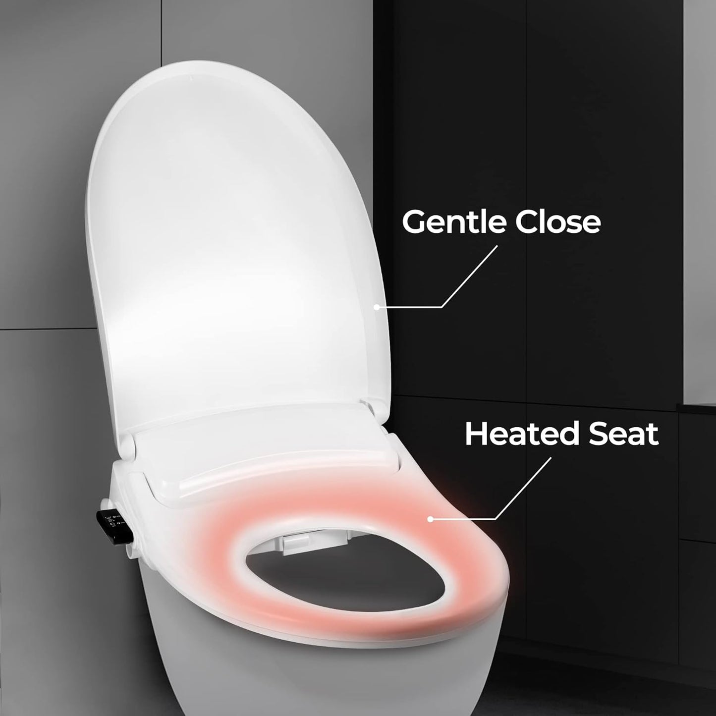 Remote Controlled Electric Bidet for Elongated Seats (CBT-I1030RW)