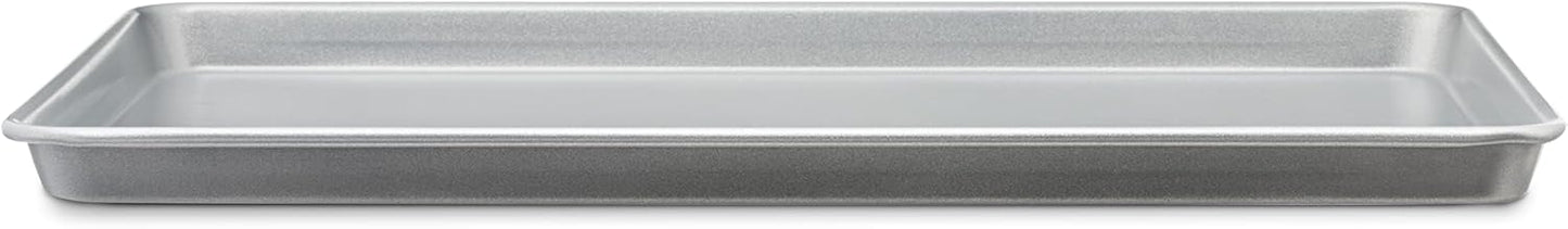 Amazon Basics Ceramic Nonstick Baking Sheet & Cooling Rack Set, Non-Toxic, Half Sheet Size - 1 Pack, Gray