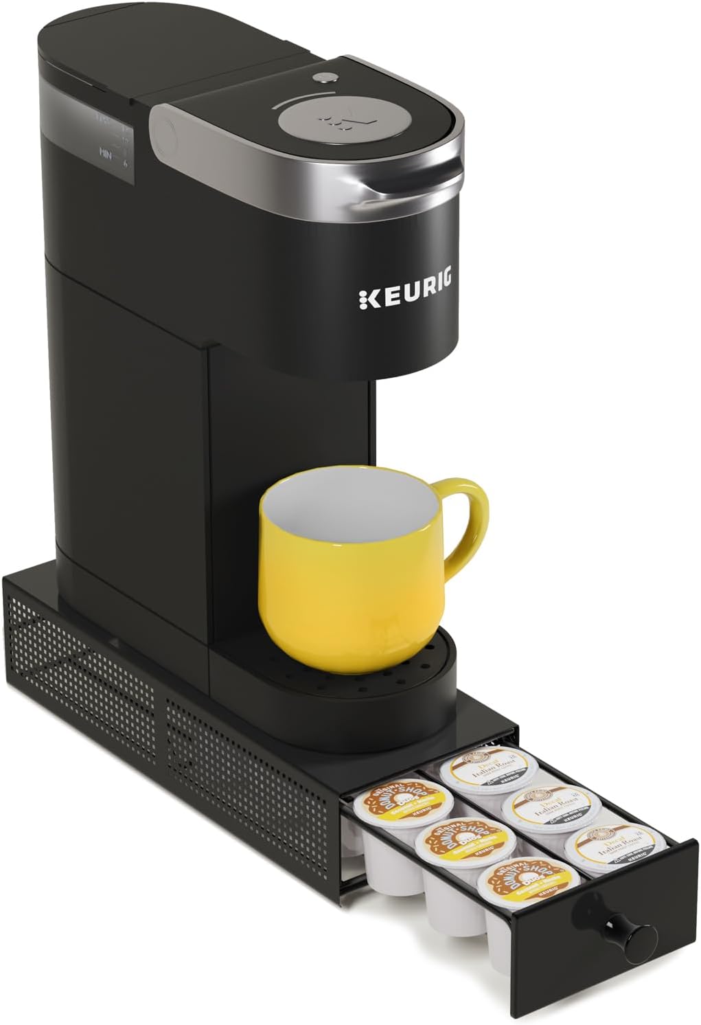 SICHEER K Cup Organization Storage Drawer Maker K Cup Holder Coffee Pod Organizer Stand Tray Counter Rack Countertop Maker Stand Capsules Compatible with Keurig Accessories Holds 12 Pods