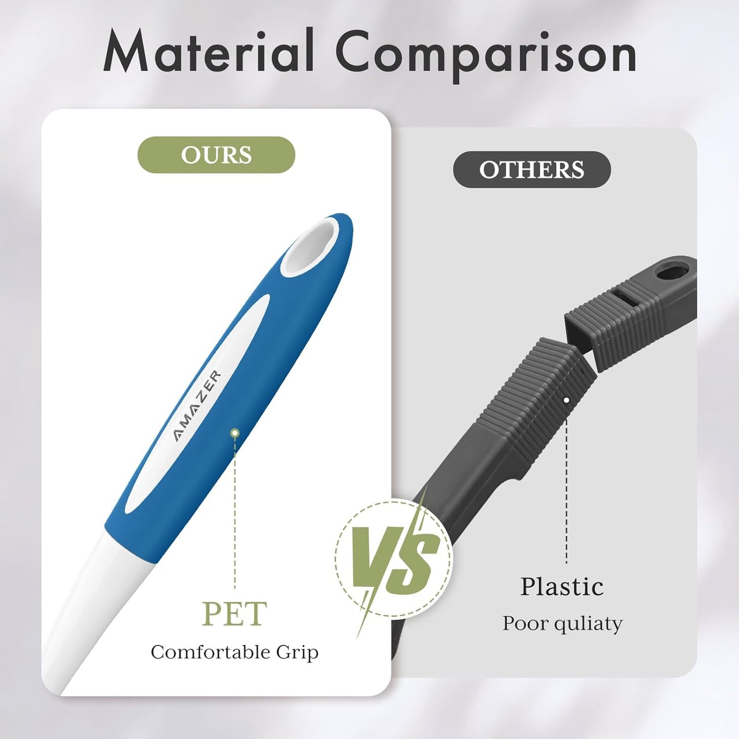 Amazer Dish Brush with Handle, 2 Pack Kitchen Scrub Brushes for Cleaning, Dish Scrubber with Stiff Bristles for Sink, Pots, Pans