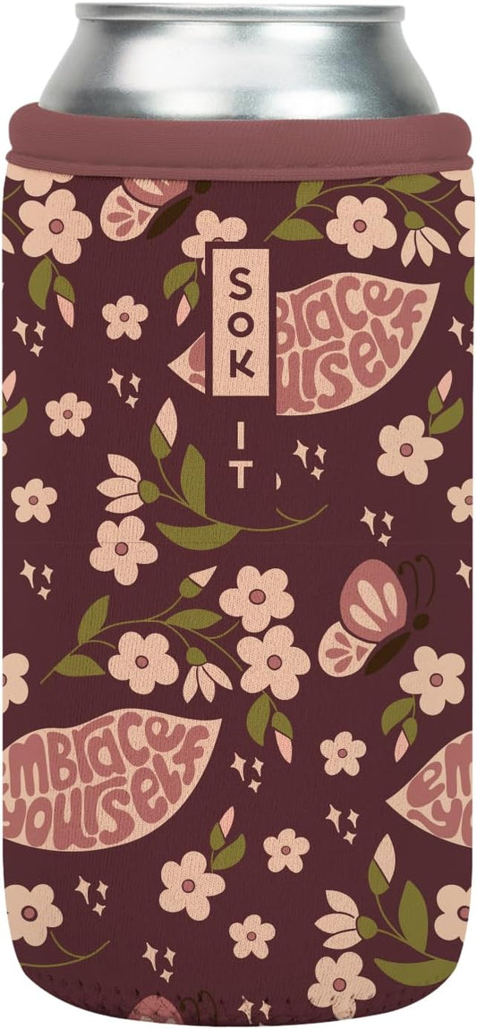 Sok It CanSok Sleeve for Beer & Soda Insulated Neoprene Cover (Self Love, 16oz Can Sleeve)