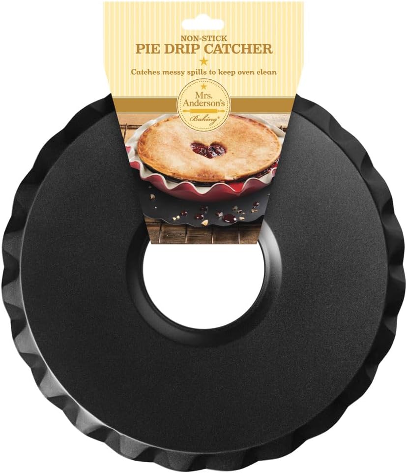 Mrs. Anderson’s Baking Non-Stick Pie Drip Catcher Pan, Carbon Steel with Premium Non-Stick Coating, PFOA and BPA Free