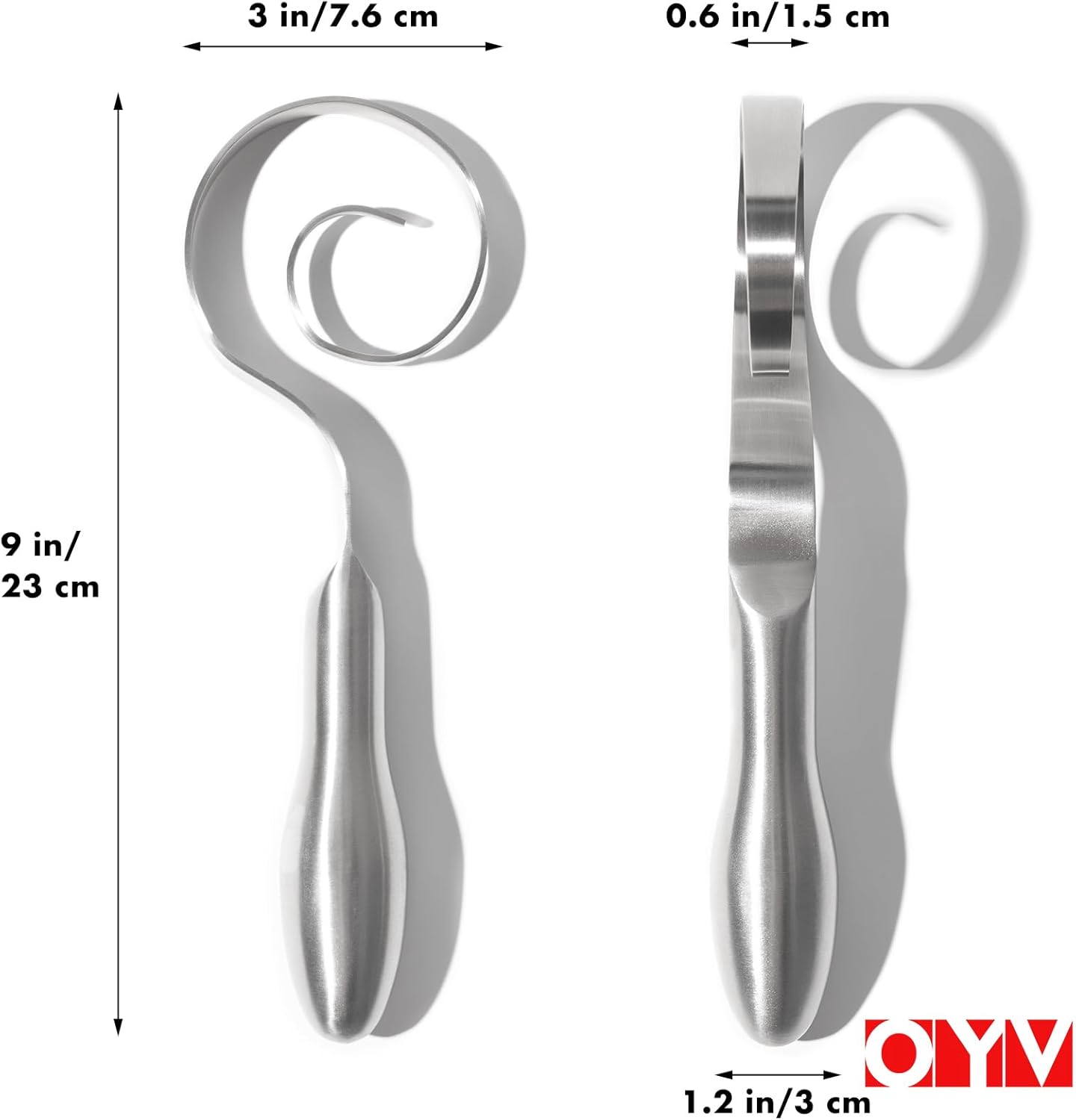 Seamless Dough Whisk, 18/10 Stainless Steel Danish Dough Wisk, 9" Bread Whisk for Sourdough, Cookies, Pizza, Pastry, Dishwasher Safe Dough Hook