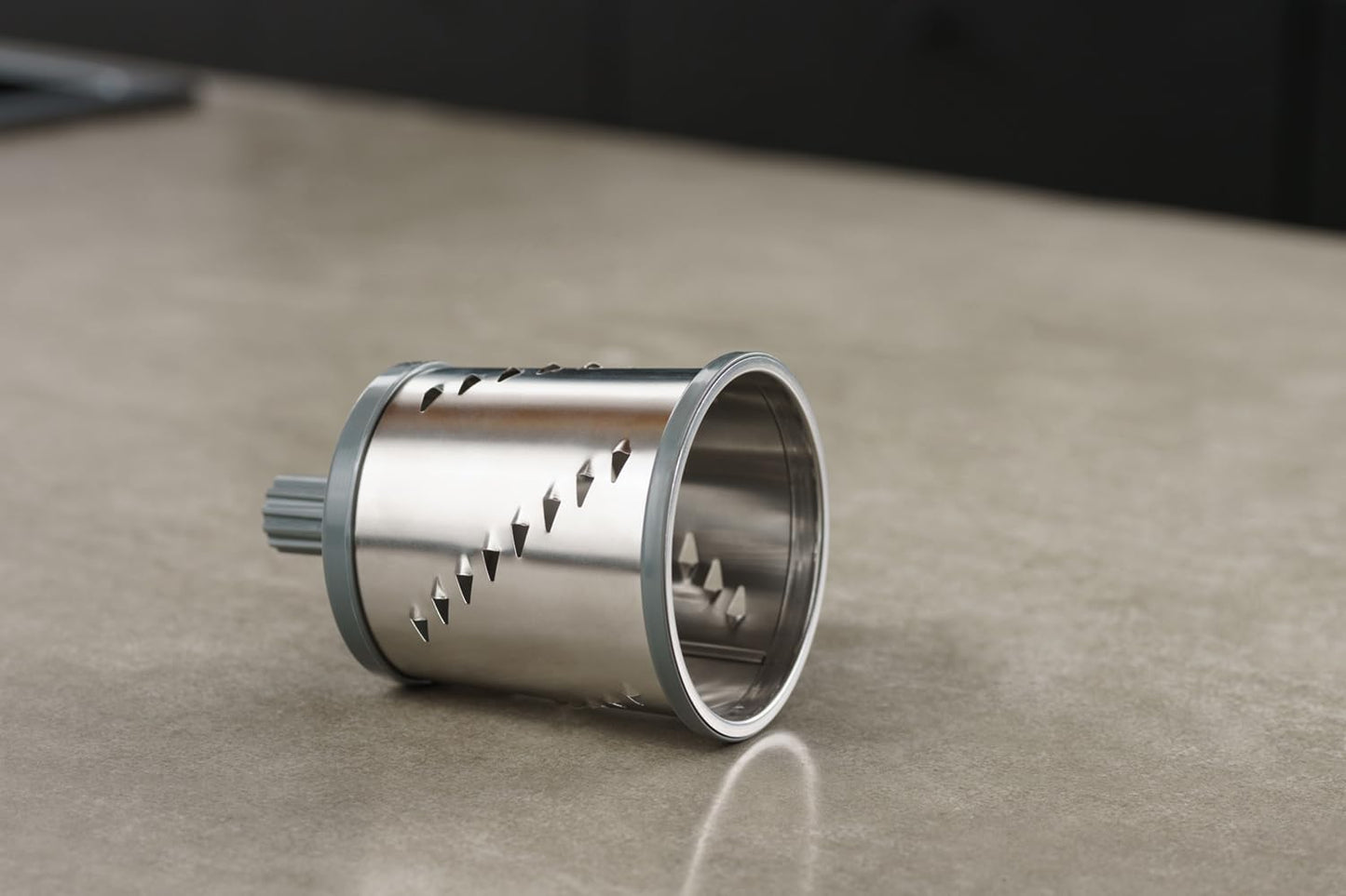 Zyliss E900060 Julienne Drum Grater, Stainless Steel, Slice Fruit and Vegetables Julienne Style, for Use with Zyliss Rotary Cheese Grater, 5 Year Guarantee