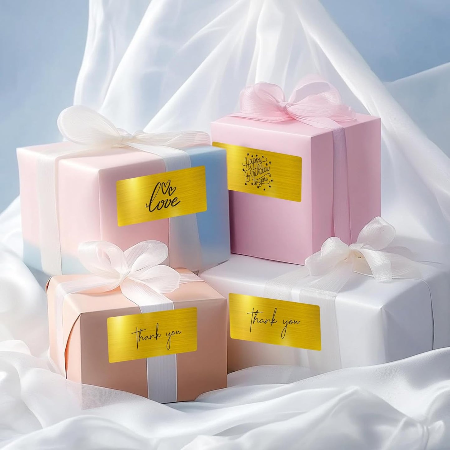 2x4 Inch Holographic Thermal Labels, Gold Direct Thermal Stickers Label, Self-Adhesive Glitter Thermals Printer Sticker Labels, Perforation Line Design- 200Pcs/ 1 Roll