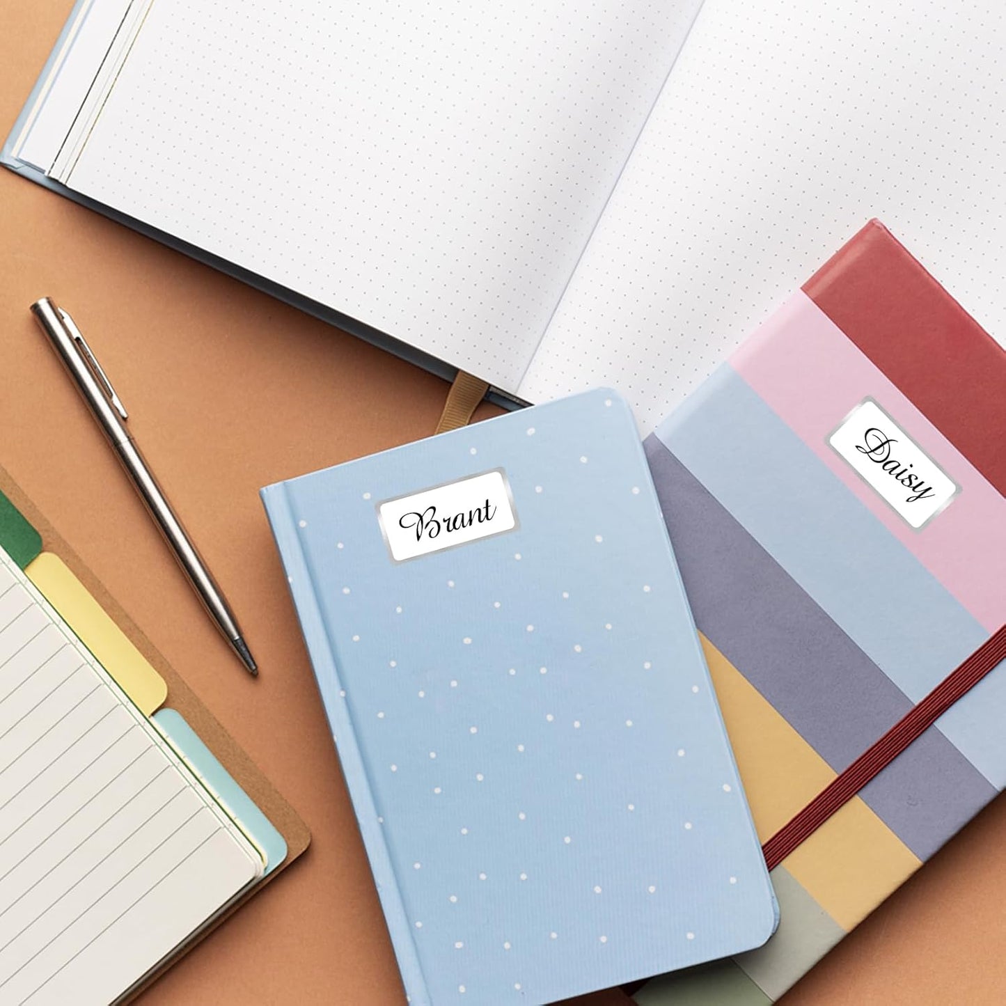 600 Silvery Border Removable Freezer Labels Water Oil Resistant with Perforation Line for Food Containers Jars Pantry Organization (Ink Quick-Dry，1” x 2”)