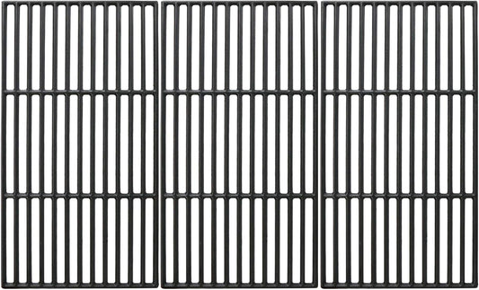 Uniflasy Cast Iron Cooking Grate for Char-Griller 1624 Smokin' Champ Charcoal Grill Horizontal Smoker Grates Replacement Parts for Chargriller Set of 3