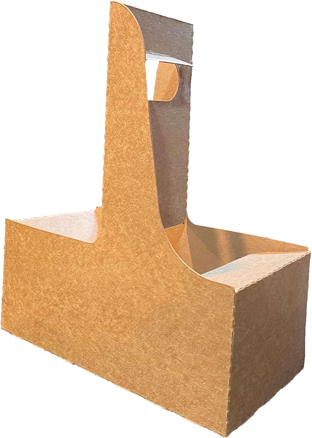 2 Cup Drink Carrier with Handle | Kraft Paperboard Cup Holder | Disposable Cup Holder for Hot or Cold Drinks | Cup Carrier for Food Delivery Services, Uber Eats, Door Dash (30)