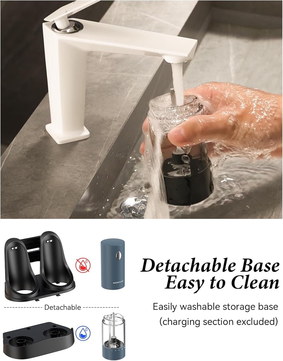 Electric Salt and Pepper Grinder Set - Automatic Refillable Salt and Pepper Grinders with Charging Base & LED Light, 6-Level Adjustable Coarseness with External Dial, Ideal Kitchen Gadget，Blue