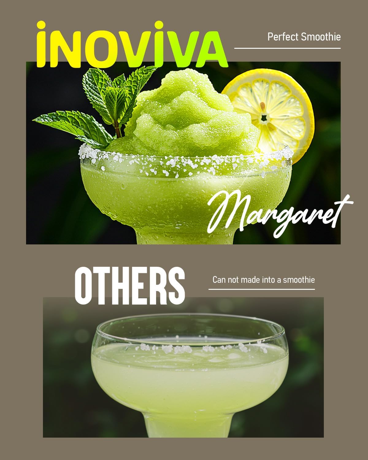 Slushie Machine, 88 oz INOVIVA Slushy Machine for Home with Self-Cleaning Function, No Ice Needed, Professional Frozen Drink Maker, 5 Preset Programs, Frozen Margaritas, Frappés, Milkshake, and More