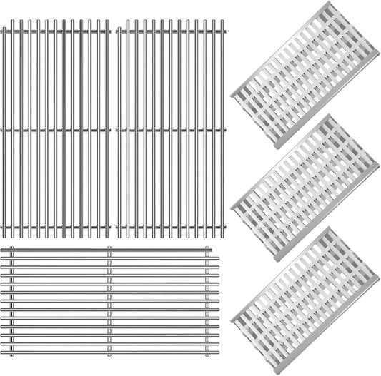 Grill Grates Replacement 54801 92911 for DCS Grill Parts, 36DBQAR, 36EBQAR, 48DBQAR, 48EBQAR, BGA36-BQARL, BGA36-BQARN, BGA48-BQARL, BGA48-BQARN, Heat Plate Ceramic Rods Briquette Radiant Tray