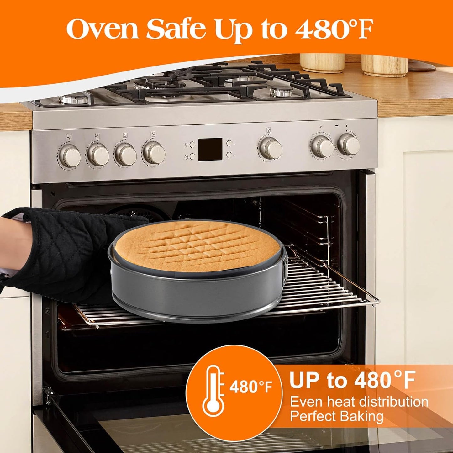 Silicone Baking Mat for Springform Pan 10 inch, Prevent cake from Sticking to Bottom and Side,Easy Clean & Non Sick Silicone Baking mat for Cheesecake Pan