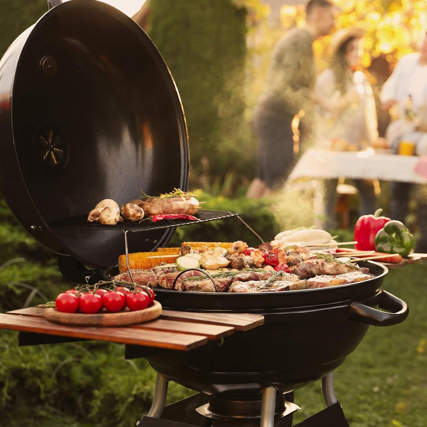 uxcell 2 Pcs Round Cooking Rack with Legs, Dia 11.6 Inch 304 Stainless Steel Barbecue Grill for Cooking Baking Barbecue Air Fryer Racks, Silver