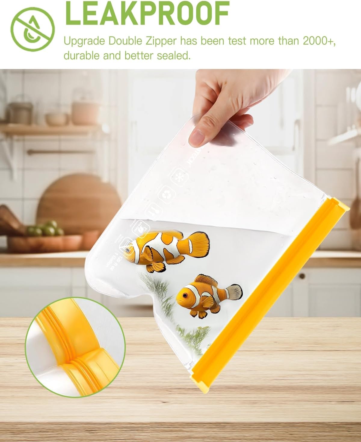 IDEATECH 10Pack Reusable Snack Bags Dishwasher Safe, BPA Free Food Storage Freezer Bags, Small Reusable Resealable Baggies for Cookies, Candy (10Snack, Grey)