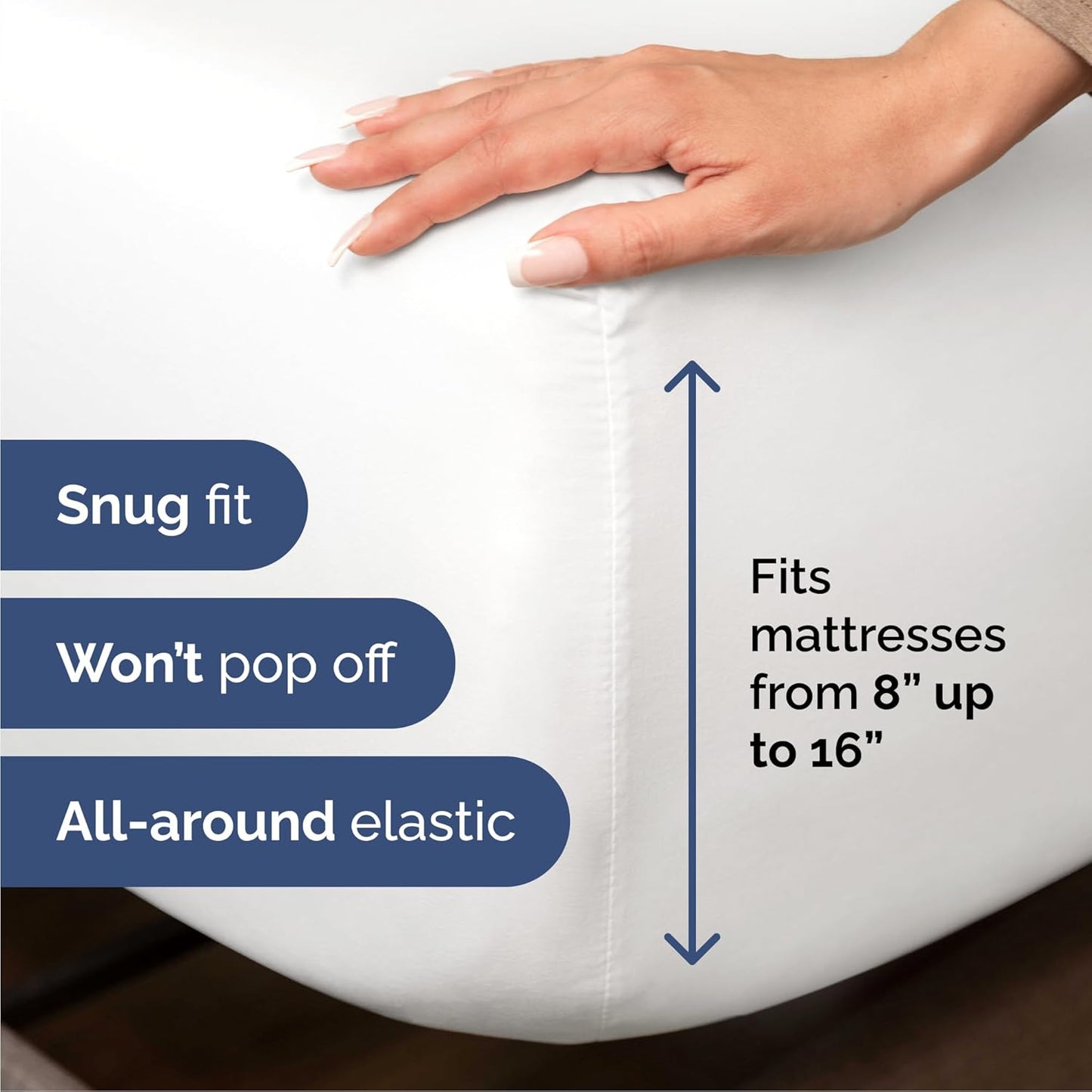 Cal King Size 4 Piece Sheet Set - Comfy Breathable & Cooling Bed Sheets Set - Hotel Luxury Bedding for Women, Men, Kids, Teens, Boys & Girls - Deep Pockets, Ultra-Soft, Wrinkle Free - Oeko-Tex - White