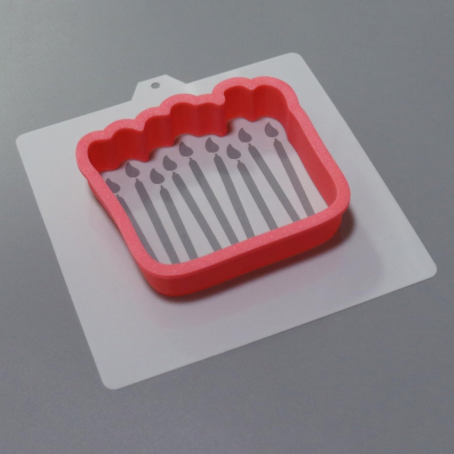 Birthday Candle Cookie cutter and stencil set Baking stencils and cutters bundle DIY bakery decorating kit Cookie cutter with stencils Icing stencil BIRTHDAY CANDLES CUTTER/STENCIL)