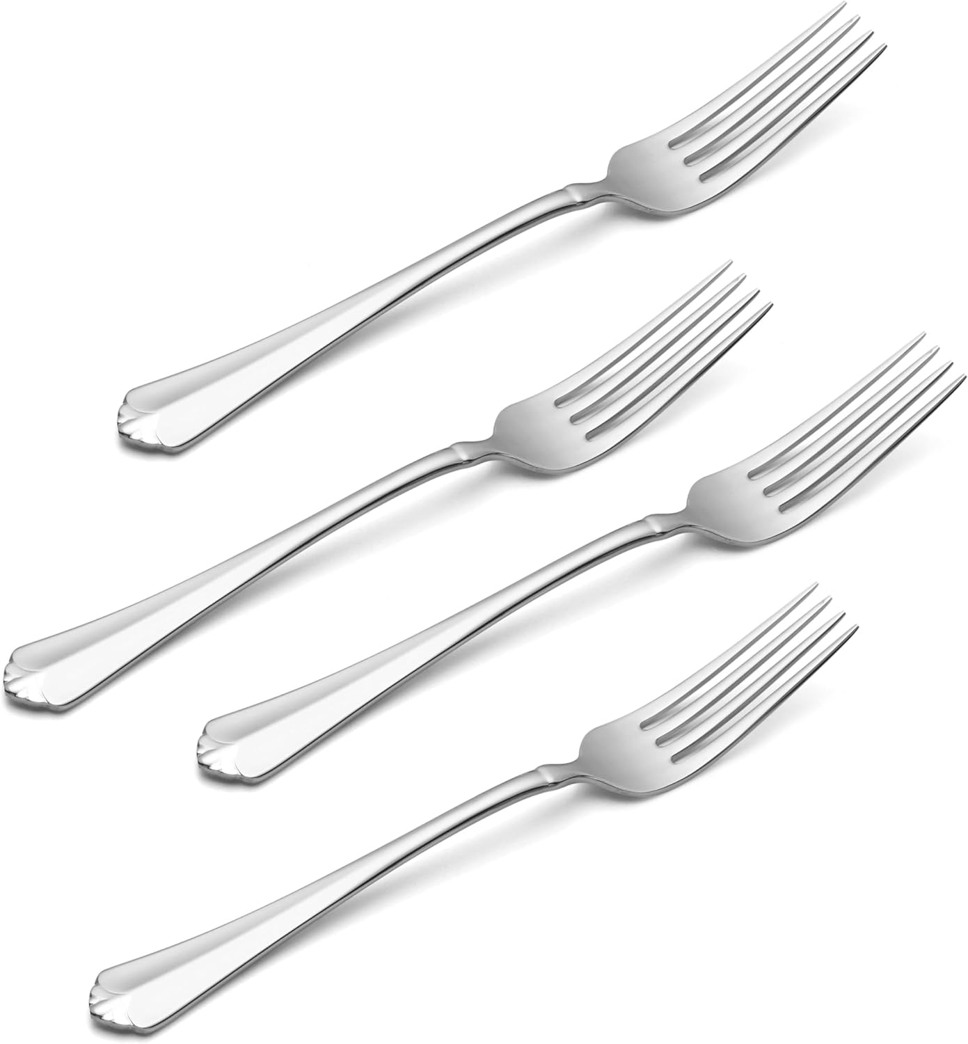 Oneida Juilliard Fine Flatware Dinner Forks, 0.45 LB, Metallic