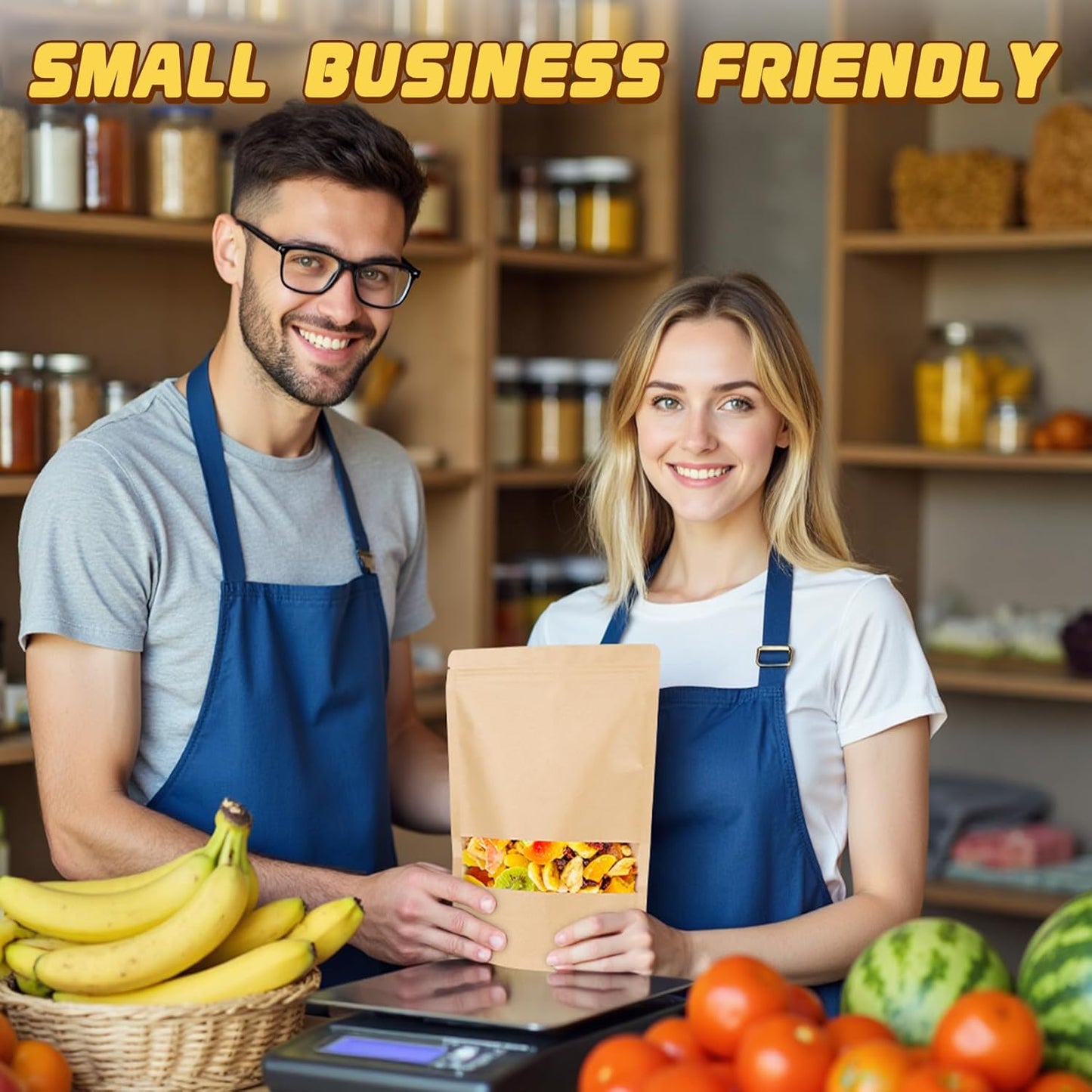 50 Pack Smell Proof Bag, Stand Up Zip Lock Bags, Cookie Bags with Seal, Resealable Pouches, Packing Bags for Cheese, Herbs, Coffee, Spice, Nuts, Soap, Bath Salts, Party Favors, Tea