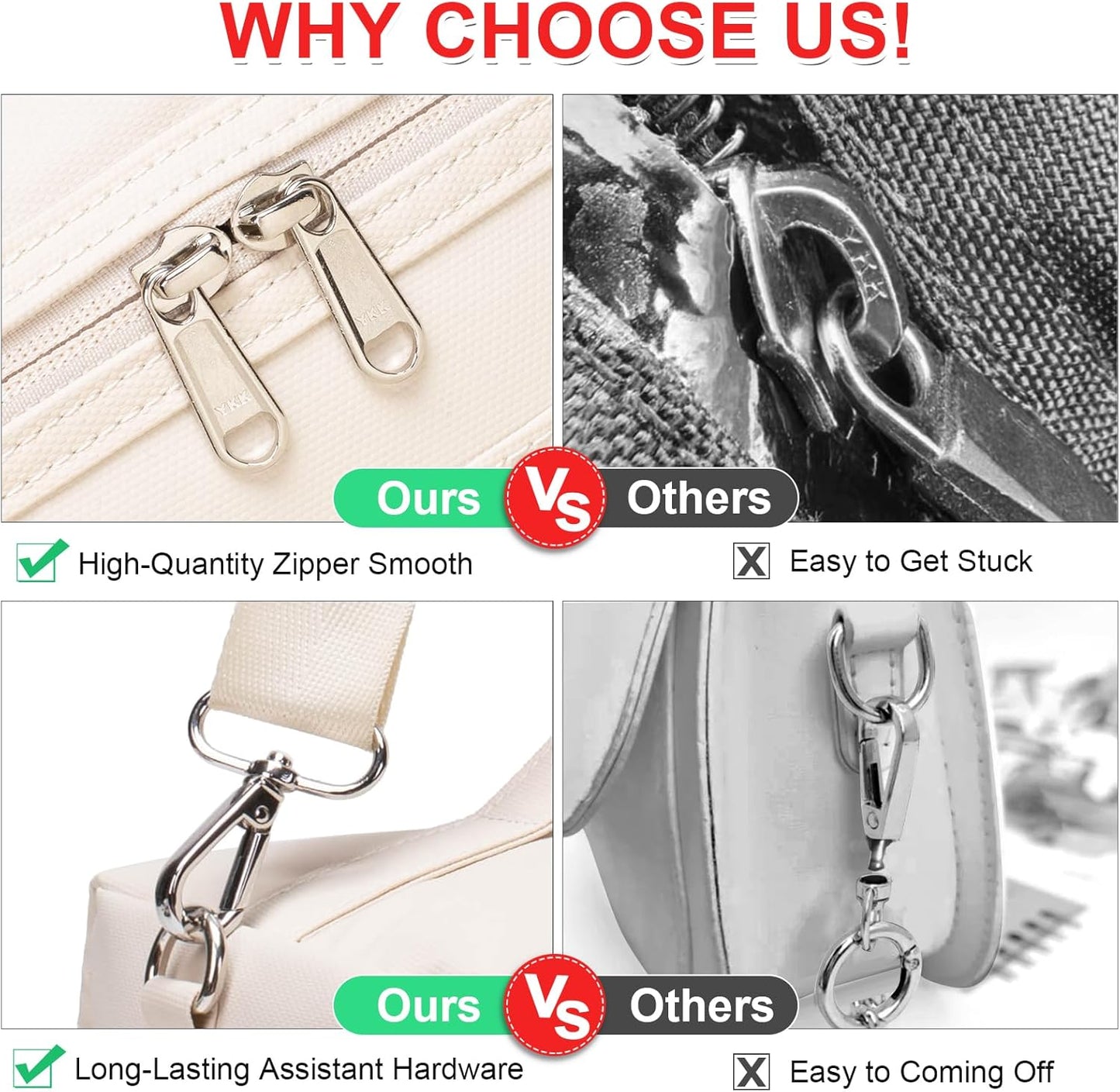 NOL Natural Organic Lifestyle Insulated Lunch Bags for Women Cooler Bag Lightweight Nylon Waterproof Lunch Box For Work（Medium, Cream