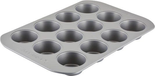 Farberware 12-c. Nonstick Nonstick Bakeware Muffin Pan, Gray