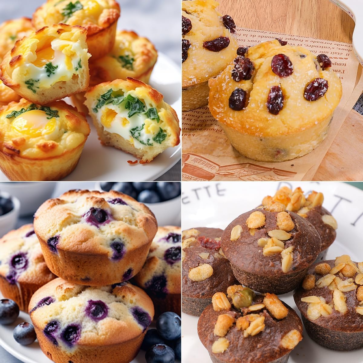 Silicone Muffin Pan with Metal Frame, Metal Reinforced Frame Regular Size Cupcake Pan with Handle 12 Cups Nonstick Muffin Pan for Baking BPA Free 2 Pack