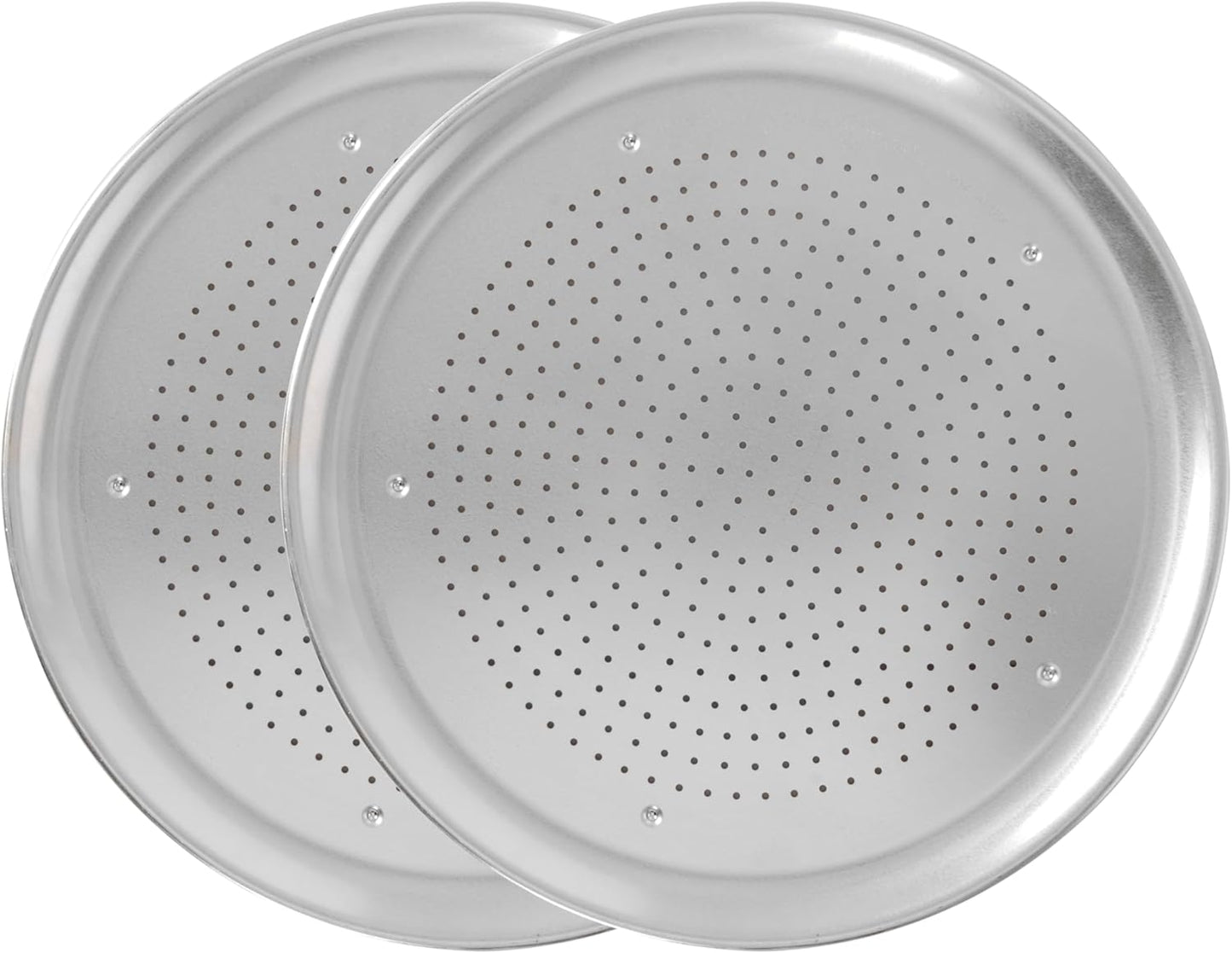 Nordic Ware Naturals 16" Air Crisp Perforated Aluminum Pizza Pan, Set of 2