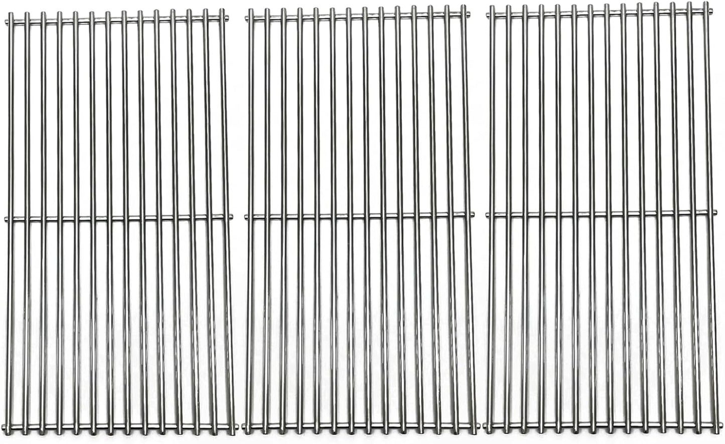 19-1/4" Stainless Steel 3pack Grates Replacement Parts for Jenn Air 720-0337,720-0512,Kirkland 720-0193 720-0432,720-0025, 720-0108 Charmglow 720-0234,720-0396 Ducane, Brinkmann 810-8501-S Gas Grill