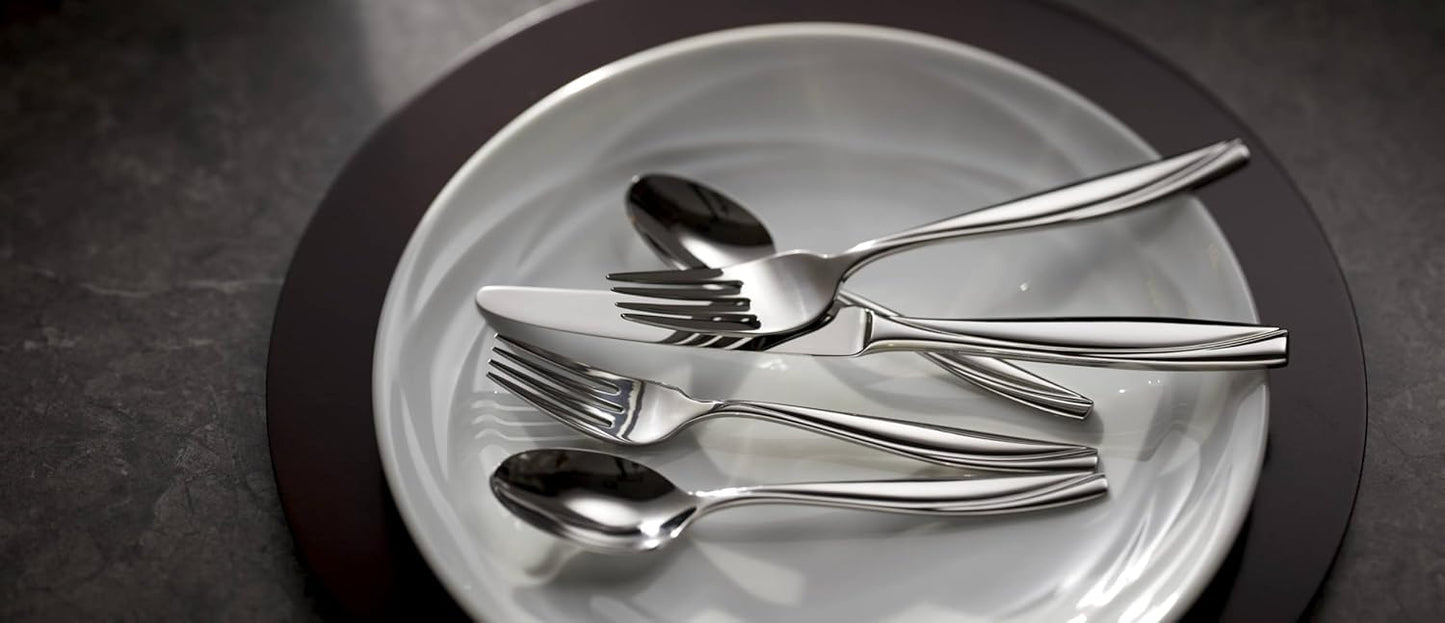 Oneida Camlynn Everyday Flatware Dinner Forks 18/0 Stainless Steel, Set of 4, Silver