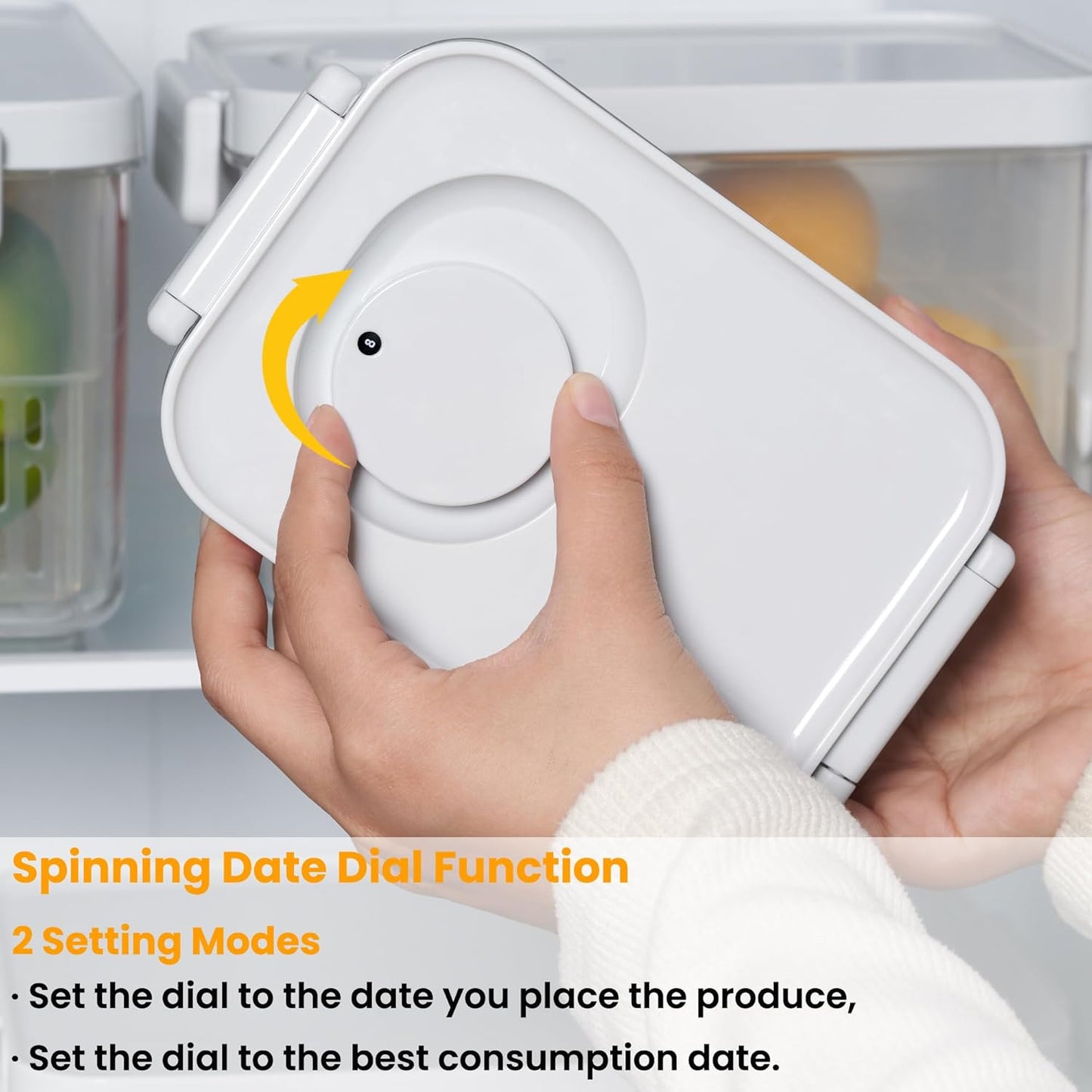 vacane 2 Pack Produce Saver with lids & Colanders, Clear Fruit Containers for Fridge Dishwasher Safe Berry Containers, BPA-Free Lettuce Keeper, Keep Vegetable Food Fresh